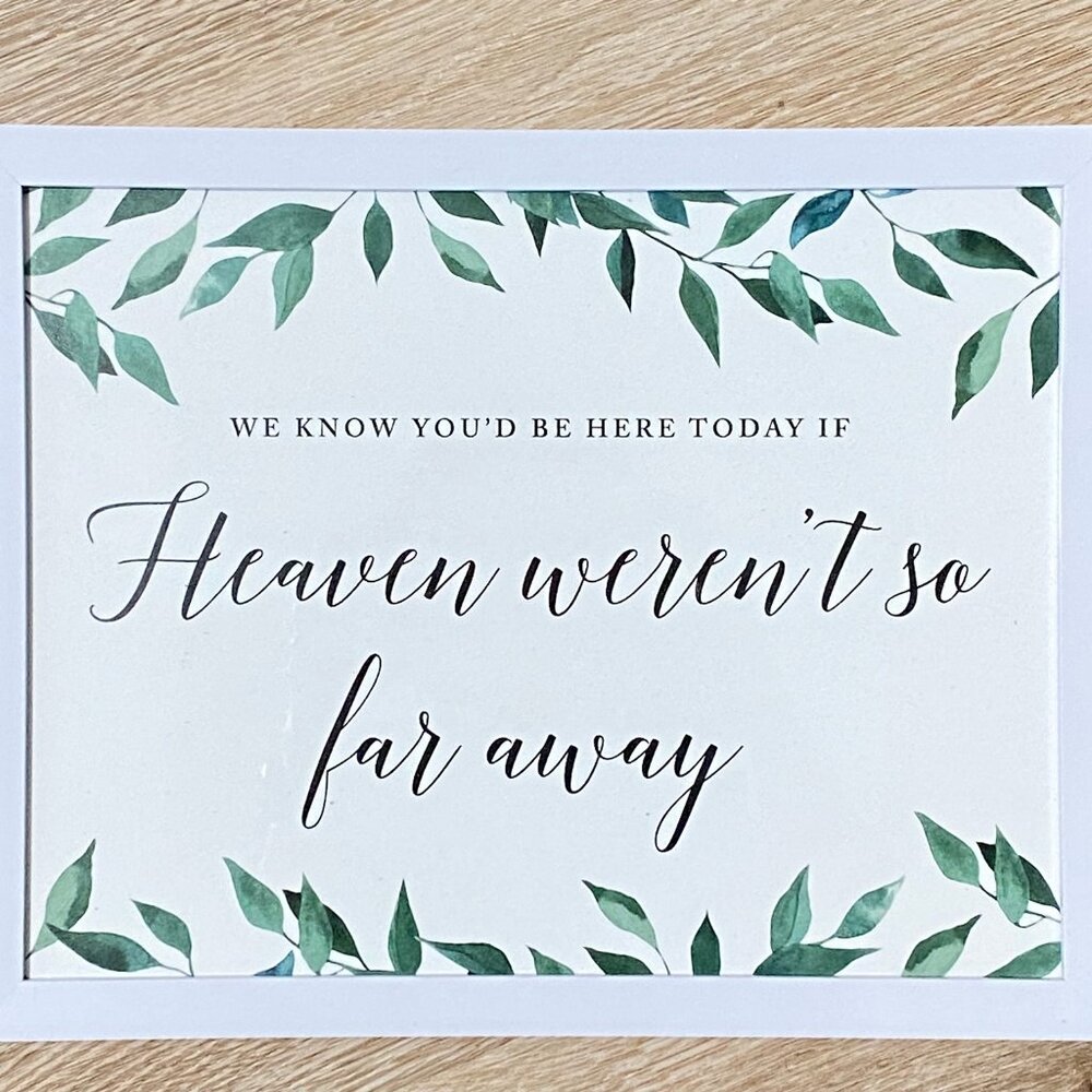 Wedding Signs, Set of 7